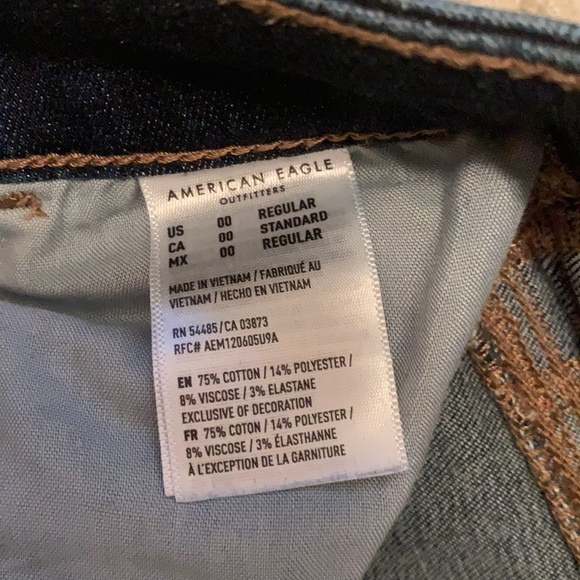 American Eagle Dark Wash Cropped Jegging - Picture 4 of 4